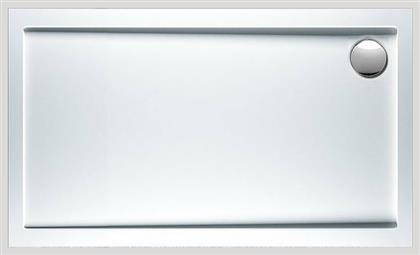 Sirene Extra Flat E13080 Ορθογώνια Ακρυλική Ντουζιέρα 130x80cm Λευκή από το Polihome