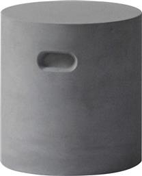 Σκαμπό Εξωτερικού Χώρου από Τσιμέντο Concrete Cylinder Cement Grey 37x37x40εκ.