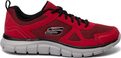 Skechers Bucolo Ανδρικά Αθλητικά Παπούτσια Running Κόκκινα