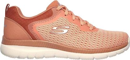 Skechers Engineered Mesh Lace-Up Γυναικεία Sneakers Ροζ από το SportsFactory