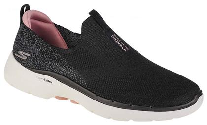 Skechers Go Walk 6 Γυναικεία Slip-On Μαύρα