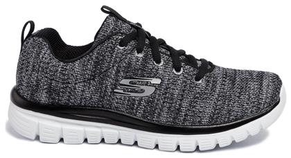 Skechers Graceful Twisted Fortune Γυναικεία Αθλητικά Παπούτσια Running Μαύρα