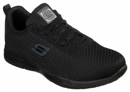 Skechers Work Relaxed Fit Ghenter Bronaugh Παπούτσι Εργασίας Μαύρο με Πιστοποίηση SR από το Outletcenter