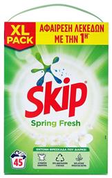 Skip Spring Fresh Απορρυπαντικό Ρούχων σε Σκόνη 45 Μεζούρες από το Esmarket