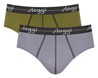 Sloggi Start Midi Ανδρικά Σλιπ 2Pack Grey/Olive