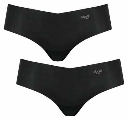 Sloggi Zero Hipster Γυναικεία Slip 2Pack χωρίς Ραφές Μαύρα