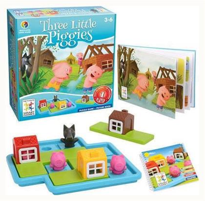 Smart Games Επιτραπέζιο Παιχνίδι Three Little Piggies για 1 Παίκτη 3+ Ετών από το EasyU