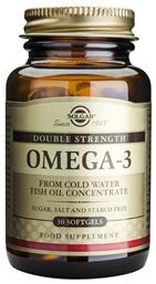 Solgar Double Strength Omega 3 Ιχθυέλαιο 30 μαλακές κάψουλες