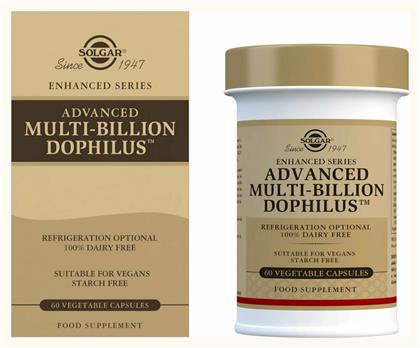 Solgar Enchanced Series Advanced Multi-billion Dophilus Προβιοτικά 60 φυτικές κάψουλες