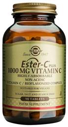 Solgar Ester-C Plus Βιταμίνη για Ενέργεια & Ανοσοποιητικό 1000mg 90 ταμπλέτες