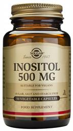 Solgar Inositol 500mg Ειδικό Συμπλήρωμα Διατροφής 50 φυτικές κάψουλες