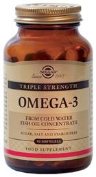 Solgar Triple Strength Omega 3 Ιχθυέλαιο 50 μαλακές κάψουλες