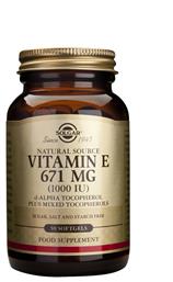 Solgar Vitamin E Βιταμίνη για Αντιοξειδωτικό 1000iu 671mg 50 μαλακές κάψουλες