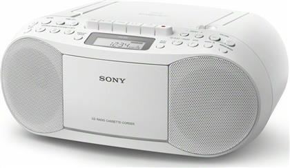 Sony Φορητό Ηχοσύστημα CFD-S70 με CD / Κασετόφωνο / Ραδιόφωνο σε Λευκό Χρώμα από το Elektrostore24
