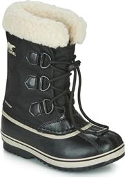 Sorel Παιδικές Μπότες Χιονιού για Αγόρι Μαύρες Μπότες Yoot Pac Nylon NY1962