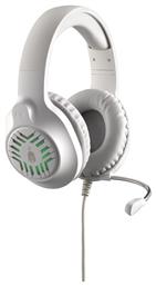 Spartan Gear Medusa Over Ear Gaming Headset με σύνδεση 3.5mm White/Grey