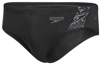 Speedo Brief Boom Splice Ανδρικό Μαγιό Slip Μαύρο