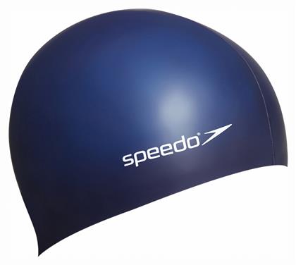 Speedo Plain Flat Σκουφάκι Κολύμβησης Ενηλίκων από Σιλικόνη Μπλε