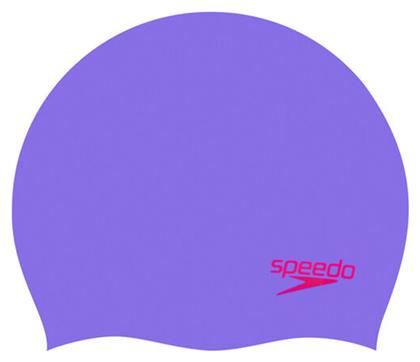 Speedo Plain Moulded Σκουφάκι Κολύμβησης Παιδικό από Σιλικόνη Μωβ