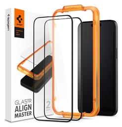 Spigen GLAS.tR Alignmaster 2-pack Tempered Glass 2τμχ Μαύρο (iPhone 15 Pro Max)