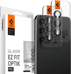 Spigen Optik Pro 2pcs Προστασία Κάμερας Tempered Glass Black για το Galaxy S23 / S23+