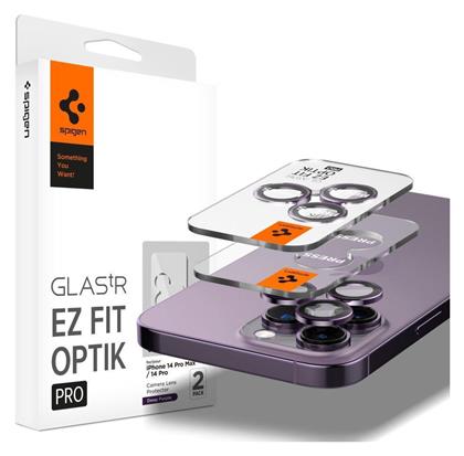 Spigen Optik.tr EZ Fit Προστασία Κάμερας Tempered Glass Deep Purple για το iPhone 14 Pro / 14 Pro Max