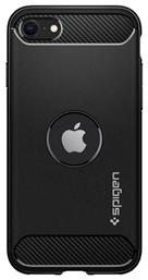 Spigen Rugged Armor Back Cover Σιλικόνης 2mm Ανθεκτικό Μαύρο (iPhone 7 / 8 / SE 2020 / SE 2022) από το e-shop