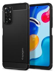 Spigen Rugged Armor Back Cover Σιλικόνης Μαύρο (Redmi Note 11 / 11S)