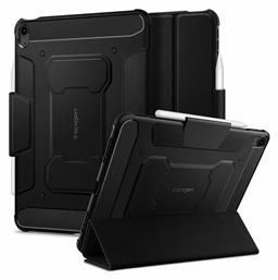 Spigen Rugged Armor Pro Flip Cover Δερματίνης / Πλαστικό Μαύρο (iPad Air 2020/2022) από το Uniqueshop