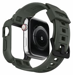 Spigen Rugged Armor Pro Θήκη Σιλικόνης σε Χακί χρώμα για το Apple Watch 44mm