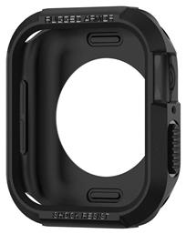 Spigen Rugged Armor Θήκη Σιλικόνης σε Μαύρο χρώμα για το Apple Watch 40mm