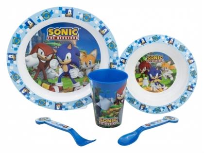 Stor Σετ Φαγητού Sonic από Πλαστικό Μπλε 5τμχ