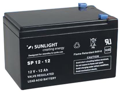 SunLight SPA 12-12 Μπαταρία UPS με Χωρητικότητα 12Ah και Τάση 12V