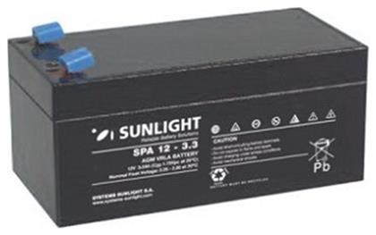 SunLight SPA 12-3.3 Μπαταρία UPS με Χωρητικότητα 3.3Ah και Τάση 12V από το Public