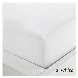 Sunshine Σεντόνι Υπέρδιπλο με Λάστιχο 160x200x40εκ. Menta 152 1 White