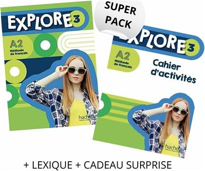 Super Pack Explore 3 (Livre de l' Élève +Cahier d' Exercices + Lexique + Cadeau Surprise)