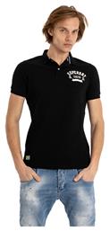 Superdry Ανδρικό T-shirt Polo Μαύρο από το Karakikes