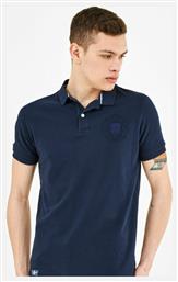 Superdry Ανδρικό T-shirt Polo Nautical Navy από το Silenzio