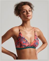 Superdry Bikini Τριγωνάκι Floral Πορτοκαλί