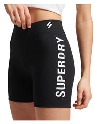 Superdry Code Core Cycle Short Training Γυναικείο Κολάν-Σορτς Ψηλόμεσο Μαύρο