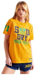 Superdry Collegiate Athletic Union Γυναικείο T-shirt Κίτρινο από το Outletcenter