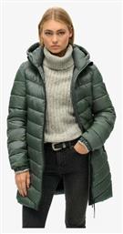 Superdry Fuji Κοντό Γυναικείο Puffer Μπουφάν για Χειμώνα Stormy Weather Blue