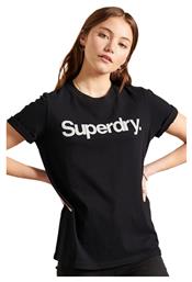 Superdry Γυναικείο T-shirt Μαύρο από το Plus4u