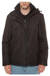 Superdry 'hooded Yachter Ανδρικό Χειμωνιάτικο Μπουφάν Αντιανεμικό Μαύρο από το Z-mall