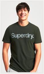 Superdry Ovin Vintage Ανδρικό T-shirt Χακί με Λογότυπο από το Z-mall