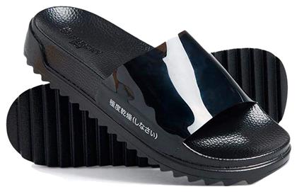 Superdry The Edit Chunky Tread Slides σε Μαύρο Χρώμα από το Cosmossport