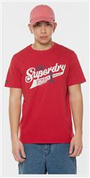 Superdry Vintage Scripted College T-shirt Chilli Pepper Red