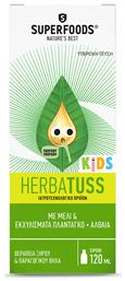 Superfoods Herbatuss Kids Σιρόπι για Παιδιά για Ξηρό και Παραγωγικό Βήχα 120ml από το Pharm24