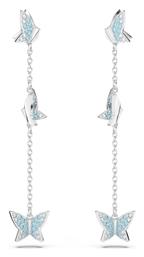 Swarovski Lilia Butterfly Long Γυναικεία Σκουλαρίκια Κρεμαστά με Πέτρες