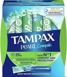 Tampax Ταμπόν Compak Pearl με Απλικατέρ για Αυξημένη Ροή 16τμχ από το Pharm24